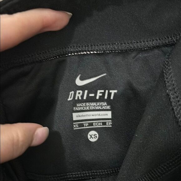 Nike Black Leggings‎ Zipper Legs XS - Picture 7 of 8